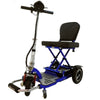 Image of Enhance Mobility Triaxe Cruze Folding Mobility Scooter Blue Left Side View