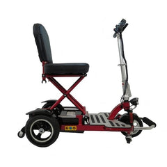 Enhance Mobility Triaxe Cruze Folding Mobility Scooter Red Side View