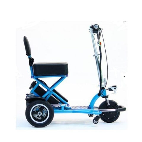Enhance Mobility Triaxe Sport T3045 3 Wheel Scooter Blue Side View