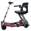 Image of FreeRider USA Luggie Deluxe 4 Wheel Folding Travel Scooter Red Front View