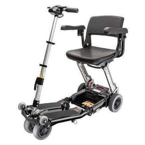 FreeRider USA Luggie Elite 4 Wheel Bariatric Foldable Travel Scooter Champagne Front View