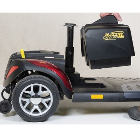 Golden Technologies Buzzaround XLHD 4 Wheel Travel Scooter GB147H Battery View