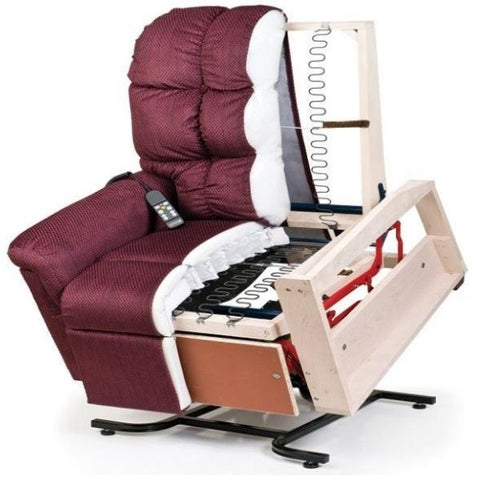 Golden Technologies Cirrus Zero Gravity Maxicomfort Lift Chair PR508 Maple Hardwood Frame View