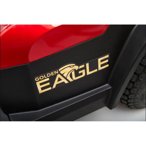 Golden Technologies Eagle 4-Wheel Mobility Scooter Eagle Logo on the Scooter