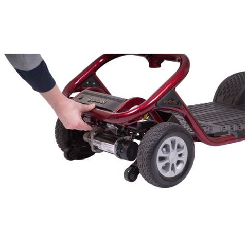 Golden Technologies LiteRider 4 Wheel Mobility Scooter GL141D Release bar to separate rear transaxle from the frame 