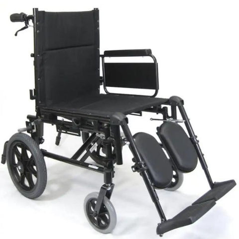 Karman Healthcare KM-5000-TP Reclining Wheelchair Adjustable Armrest and Headrest View