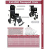 Image of Karman Healthcare KM-5000-TP Reclining Wheelchair Catalog View