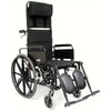 Image of Karman Healthcare KM-5000-TP Reclining Wheelchair Front Side Wheel View