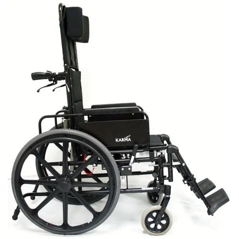 Karman KM5000F Recliner Wheelchair Side Wheel View