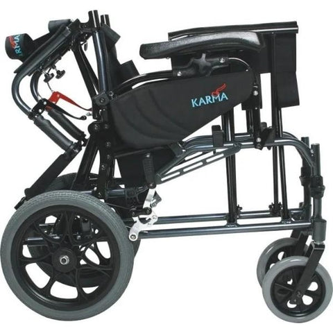 Karman MVP-502-TP Reclining Wheelchair Folded Side View