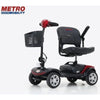 Image of M1 Portal 4-Wheel Mobility Scooter Red Armrest View