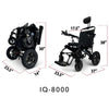 Image of Majestic IQ-8000 Remote Controlled Electric Wheelchair with Recline 17.5 inch wide seat and folded view