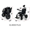 Image of Majestic IQ-8000 Remote Controlled Electric Wheelchair with Recline  20 inch wide seat and folded view