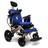 Image of Majestic IQ-8000 Remote Controlled Electric Wheelchair with Recline Bronze Frame and Blue Color Seat