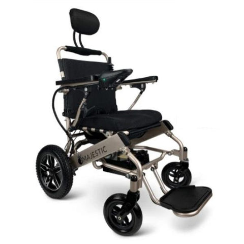 Majestic IQ-8000 Remote Controlled Electric Wheelchair with Recline Bronze Frame and Standard Color Seat