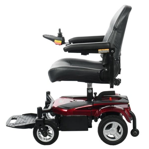 Merits Health P321 EZ-GO Electric Wheelchair Red Side View