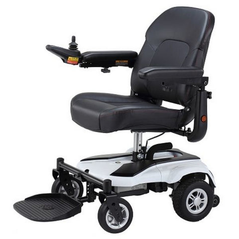 Merits Health P321 EZ-GO Electric Wheelchair White Left View