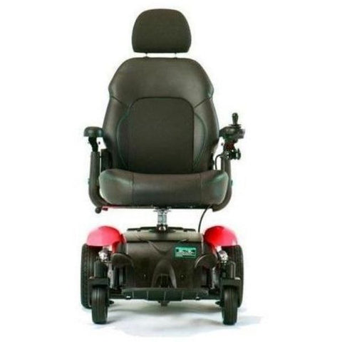 Merits Health P326A Vision Sport Electric Wheelchair Red Front View