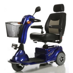 Merits Health S131 Pioneer 3 Travel 3 Wheel Scooter Blue Left View
