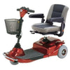 Image of Merits Health S235 Pioneer 3 Wheel Mobility Scooter Red Front View