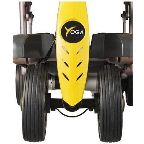 Merits S542 Yoga Folding 4-Wheel Mobility Scooter Front Wheel View