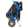 Image of Pathway Mobility Geo-Cruiser LX Power Wheelchair Blue Folding View