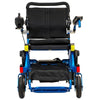 Image of Pathway Mobility Geo Cruiser Elite EX Foldable Power Wheelchair Blue Front View