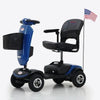 Image of Patriot 4-Wheel Mobility Scooter Blue Front Left View