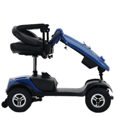 Patriot 4-Wheel Mobility Scooter Blue Semi Folded View