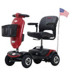 Image of Patriot 4-Wheel Mobility Scooter Red Front Left View