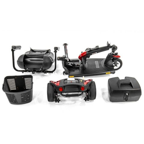 Pride Go-Go Sport 3 Wheel Travel Scooter S73 Disassemble View