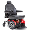 Image of Pride Jazzy Elite 14 Front Wheel Drive Power Chair Red Front View