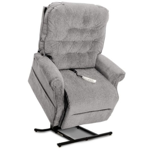 Pride Mobility Heritage Collection 3-Position Lift Chair LC-358 Cool Grey Crypton Aria Standing View