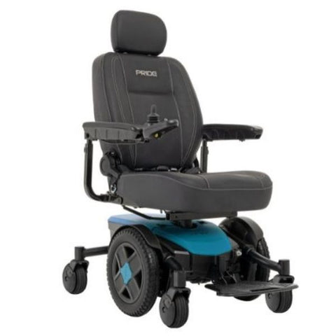 Pride Jazzy EVO 613 Power Wheelchair Iceberg Blue View