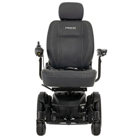 Pride Jazzy EVO 613 Power Wheelchair Matte Black Front View