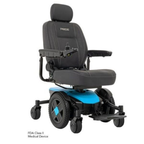 Pride Jazzy EVO 613 Power Wheelchair Robins Egg Blue View