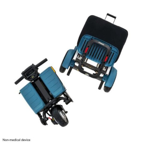 Pride Mobility iGo Folding Mobility Scooter Blue Color Disassembled Front & Back Pieces