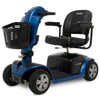 Image of Pride Victory 10.2 Mid-Size Bariatric 4 Wheel Scooter SC7102 Blue Left View