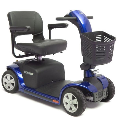 Pride Victory 9 4-Wheel Mobility Scooter SC709 Blue Front View