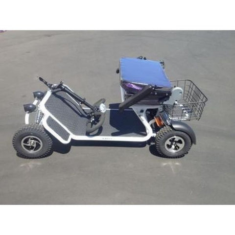 RMB e Quad Mobility Scooter Fold Down Tiller Folding Seat View