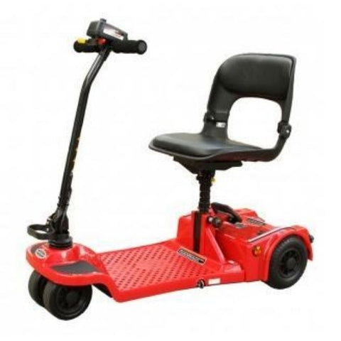 Shoprider Echo 4 Wheel Folding Scooter Red Side View