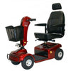 Image of Shoprider Sunrunner 4 Wheel Scooter Red Left View