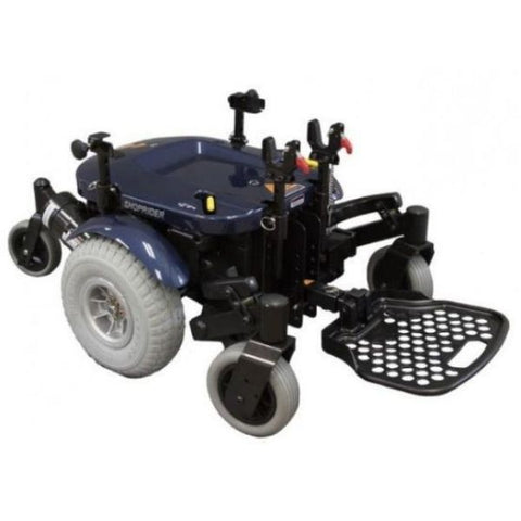 Shoprider XLR Plus Electric Wheelchair Wheel and Footplate View
