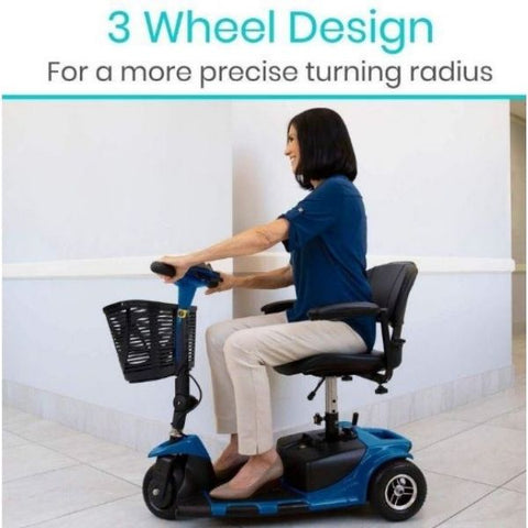ViVe Health 3 Wheel Mobility Scooter 3 Wheel Design View
