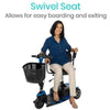 Image of ViVe Health 3 Wheel Mobility Scooter Swivel Seat View