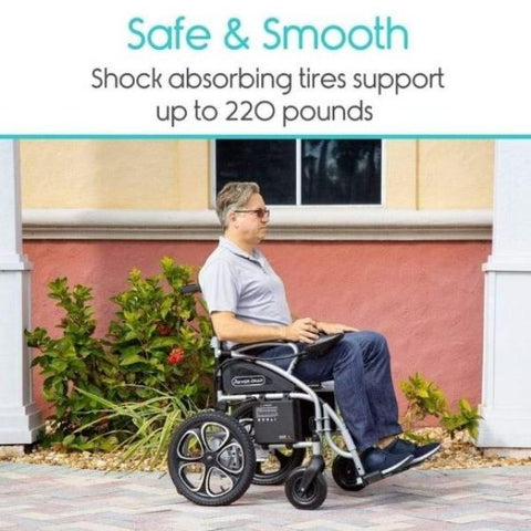 Vive Health Compact Power Wheelchair Safe and Smooth View
