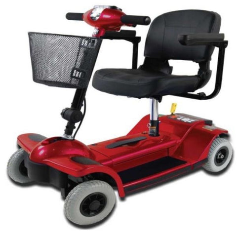 Zip’r 4 Wheel Travel Mobility Scooter Red Color View