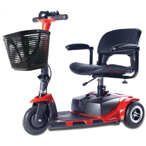 Zip'r Roo 3-wheel Mobility Scooter Red Left View