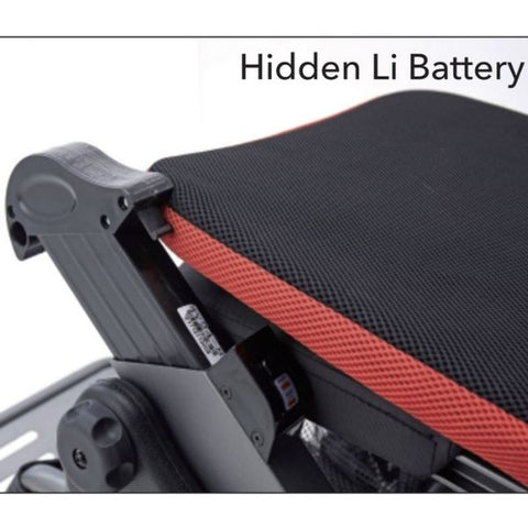 iLiving ILG-255 Folding Power Wheelchair Hidden Battery View