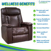 Image of Golden Technologies Rhea with Twilight & Nirvana Power Lift Chair Left Angle View